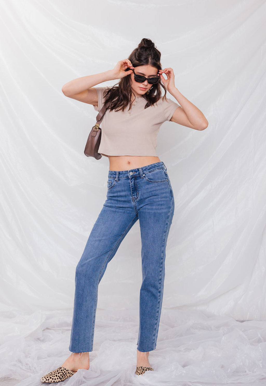 High Rise Straight Jeans — additional view 5