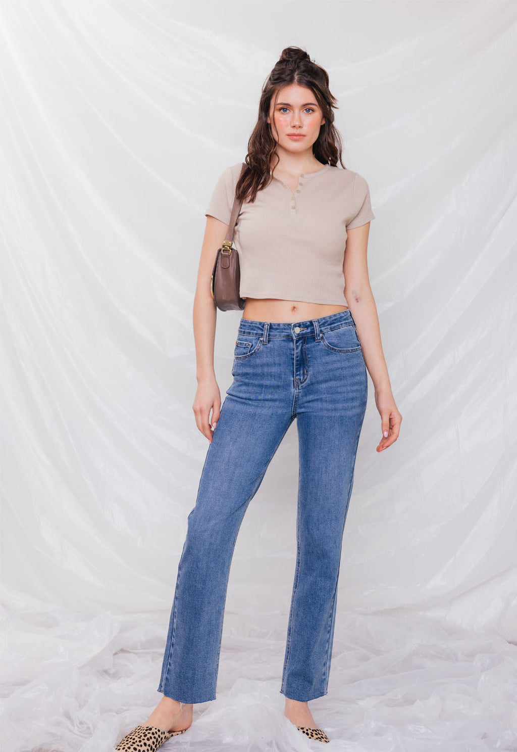 High Rise Straight Jeans — additional view 4