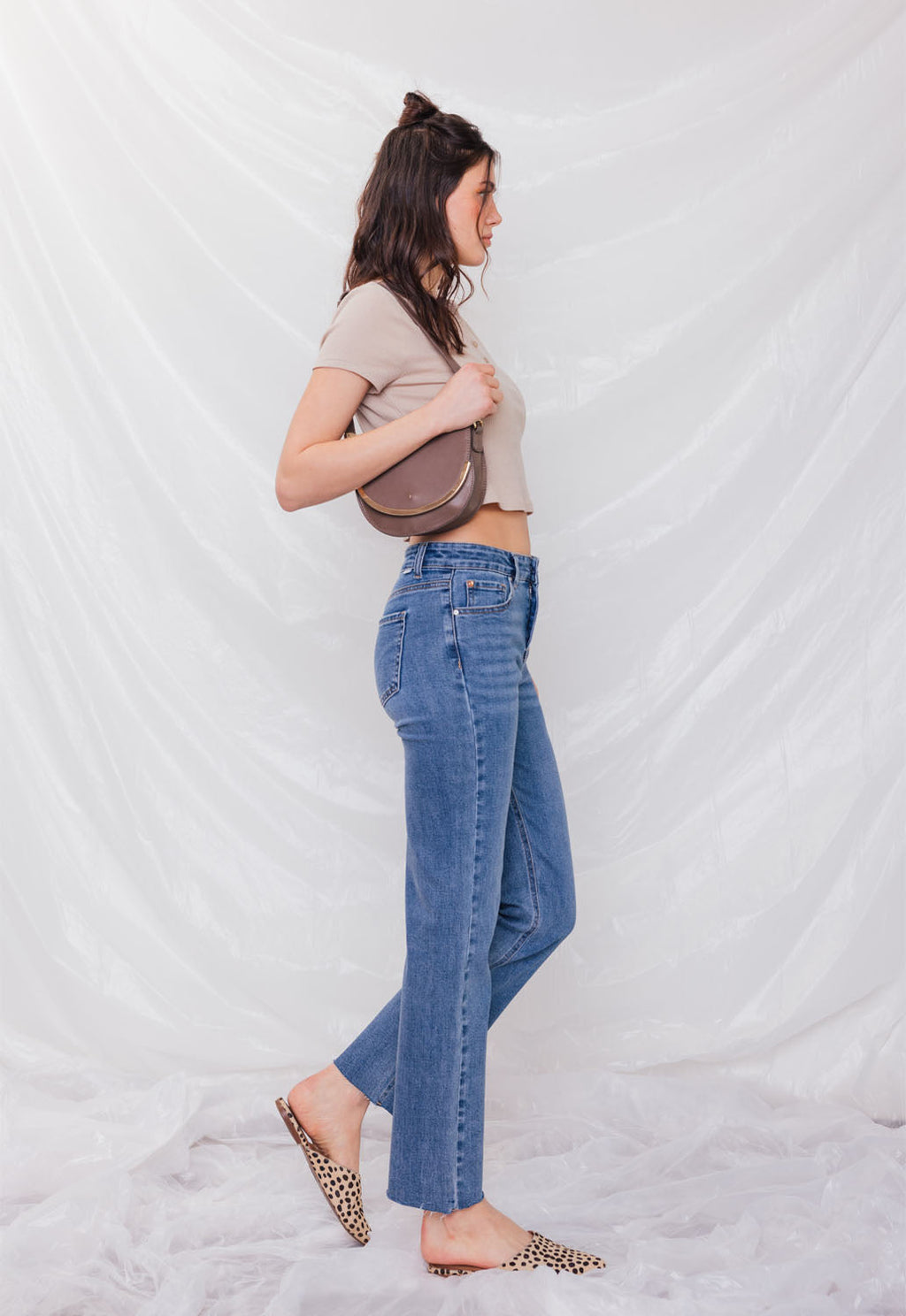 High Rise Straight Jeans — additional view 7