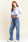 Mid Waist Loose Straight Jeans — additional view 6