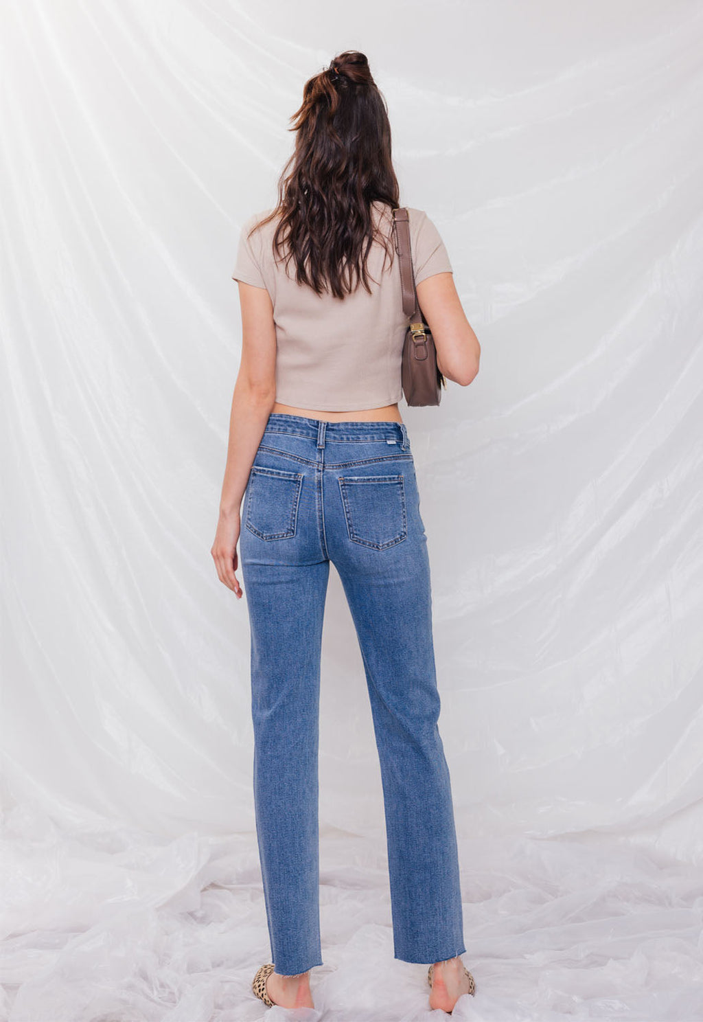 High Rise Straight Jeans — additional view 3