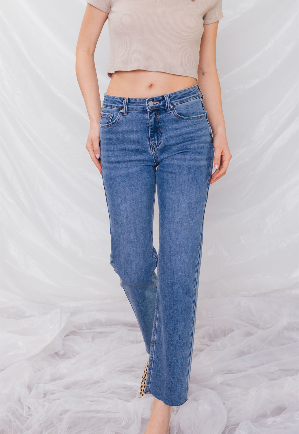 High Rise Straight Jeans — additional view 8