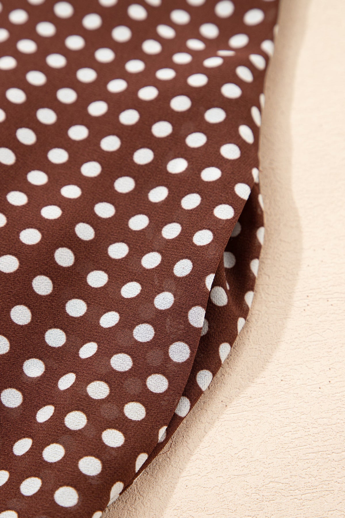 Polka Dot Backless Ruffle Tiered Maxi Dress — additional view 6