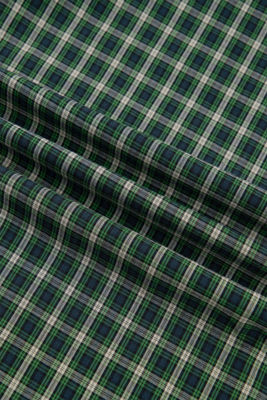 Plaid Shirred High Waist Square Neck Ruffle Hem Dress — additional view 5