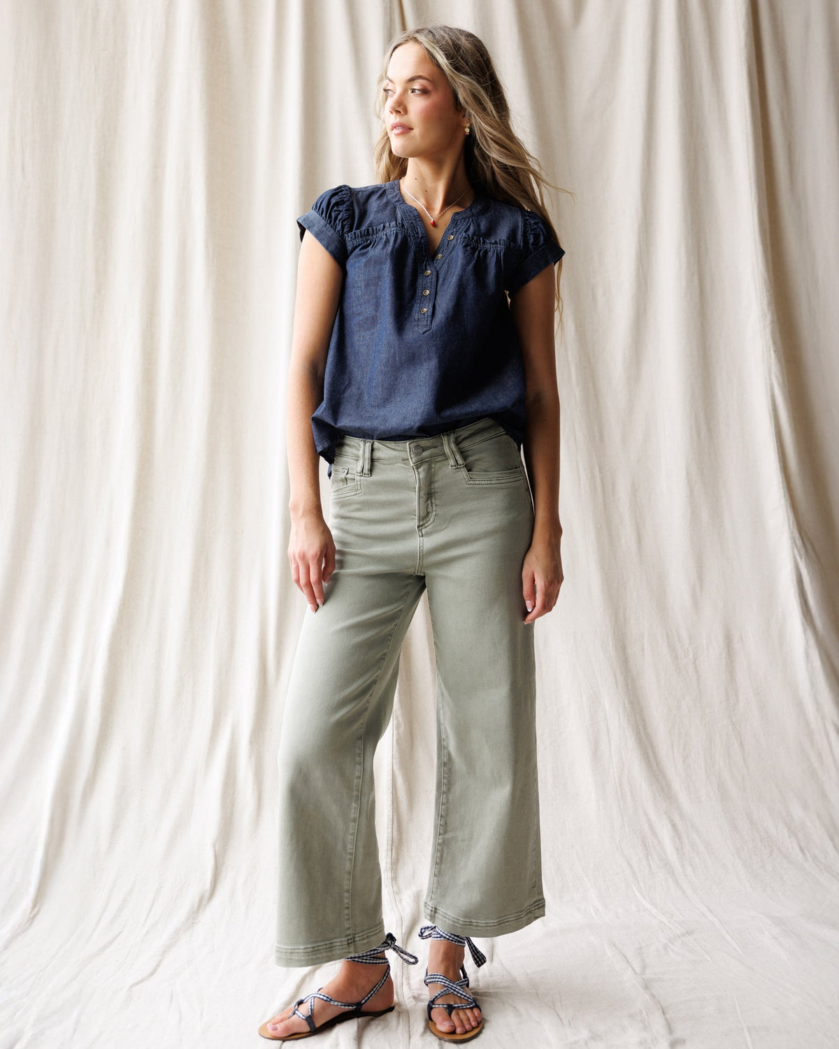 High-Rise Utility Crop Pants
