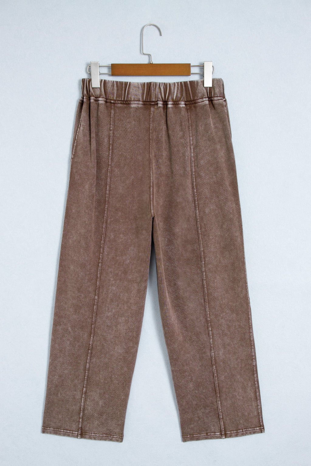 Lola Mineral Wash Seam Detail Elastic Waist Barrel Pants — additional view 5