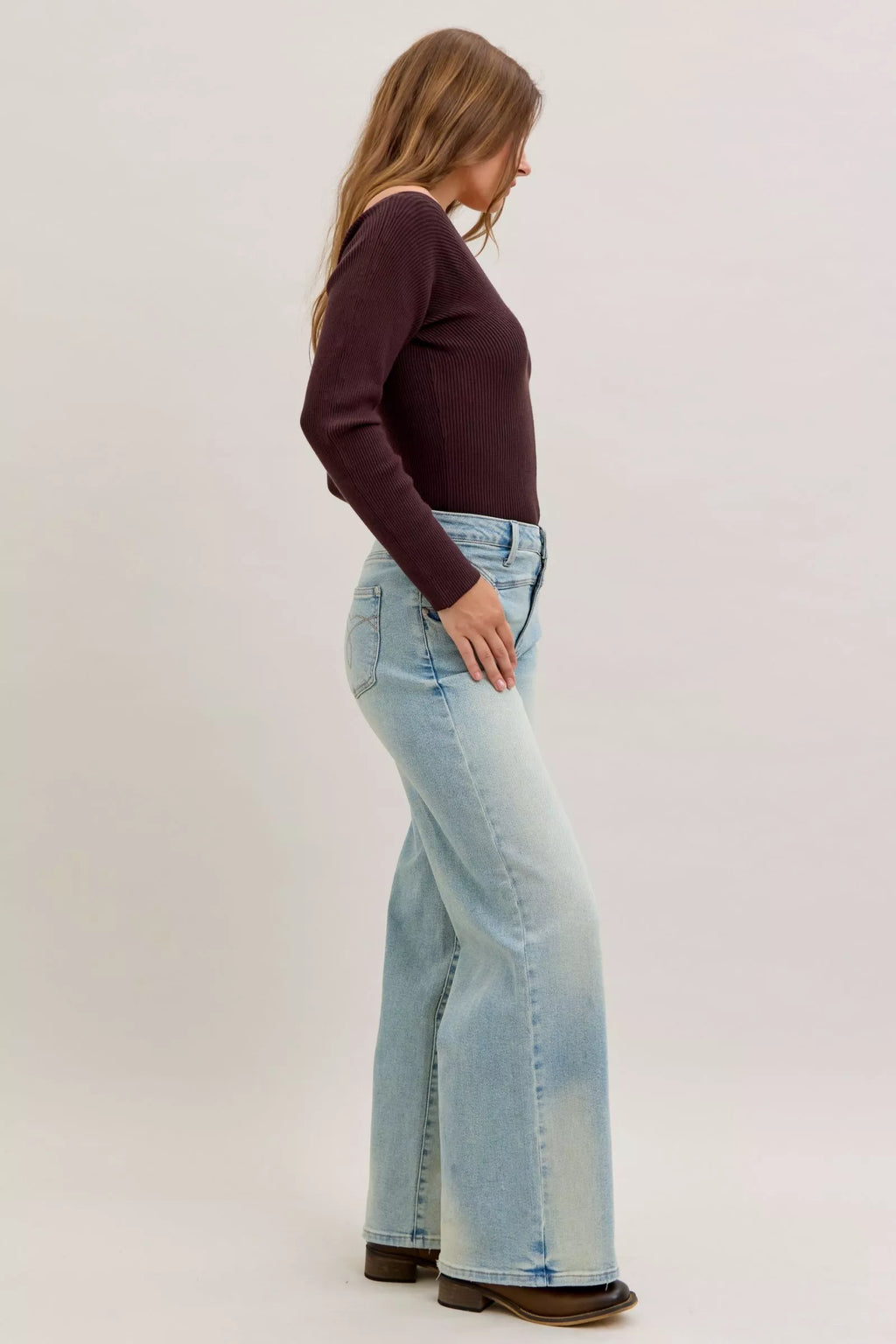 High-Waist Column Jeans — additional view 6
