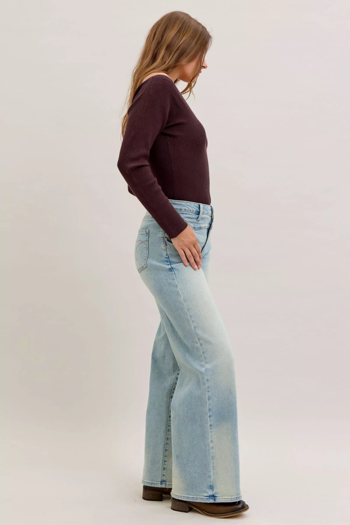High-Waist Column Jeans — additional view 6