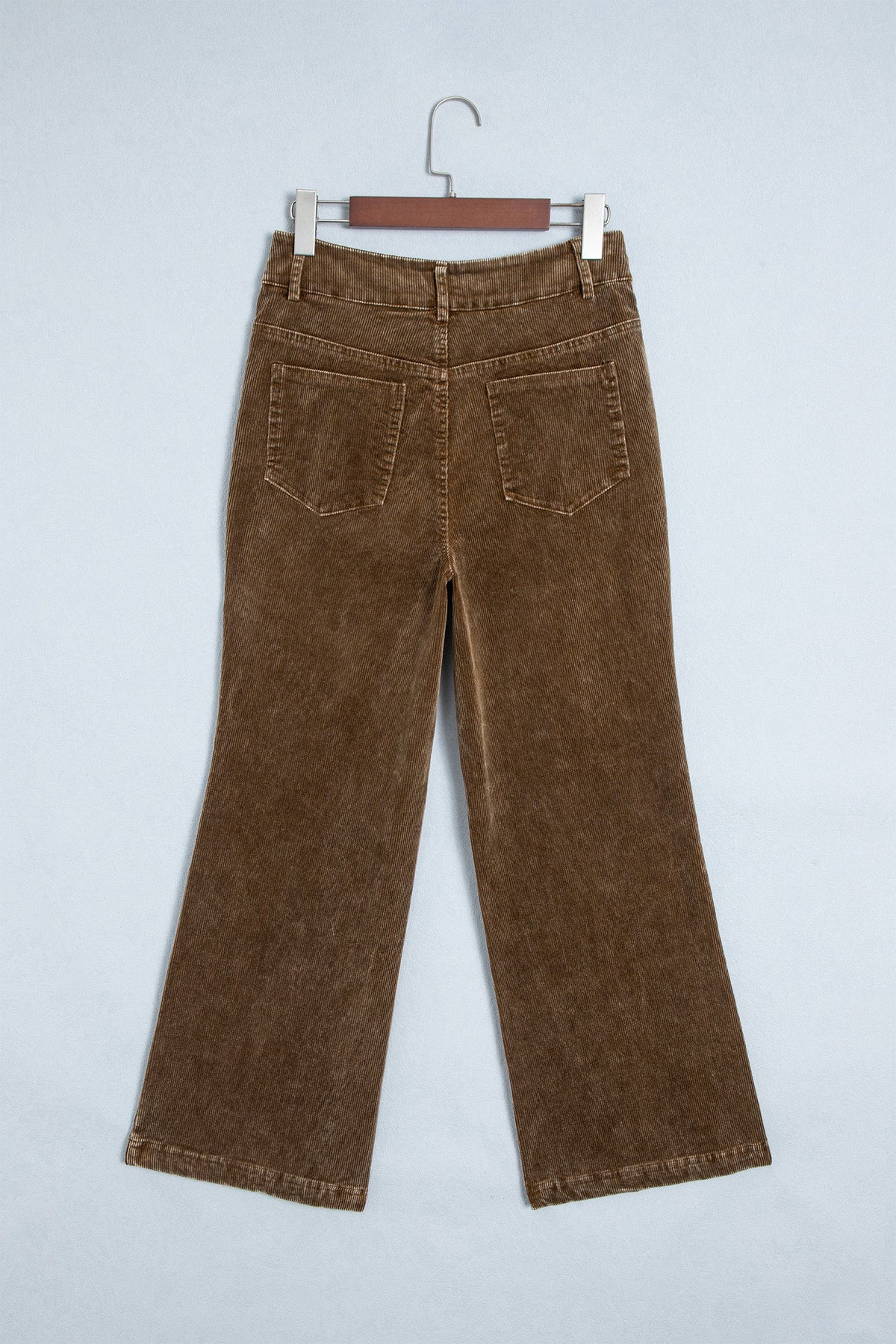 Solid Corduroy Mineral Washed Straight Leg Pants