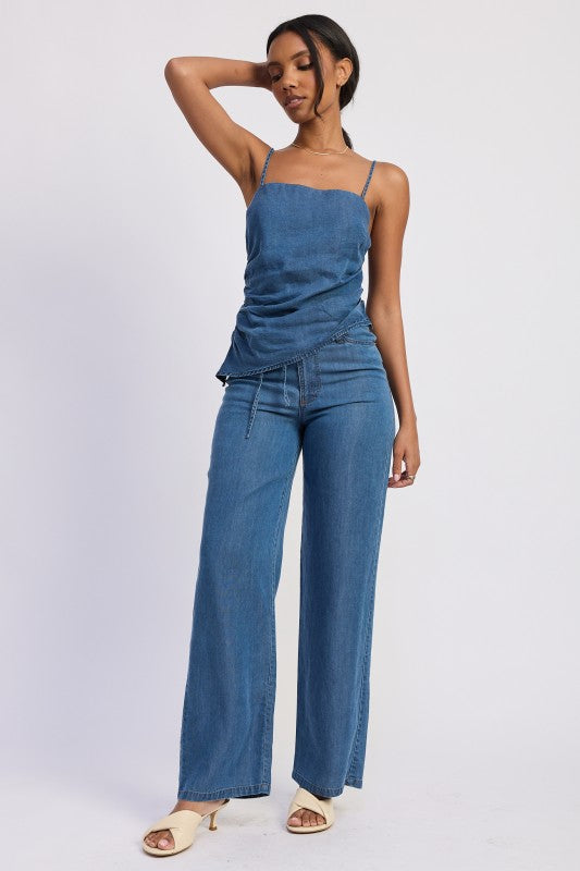 Waverly Wide-Leg Lyocell Pants