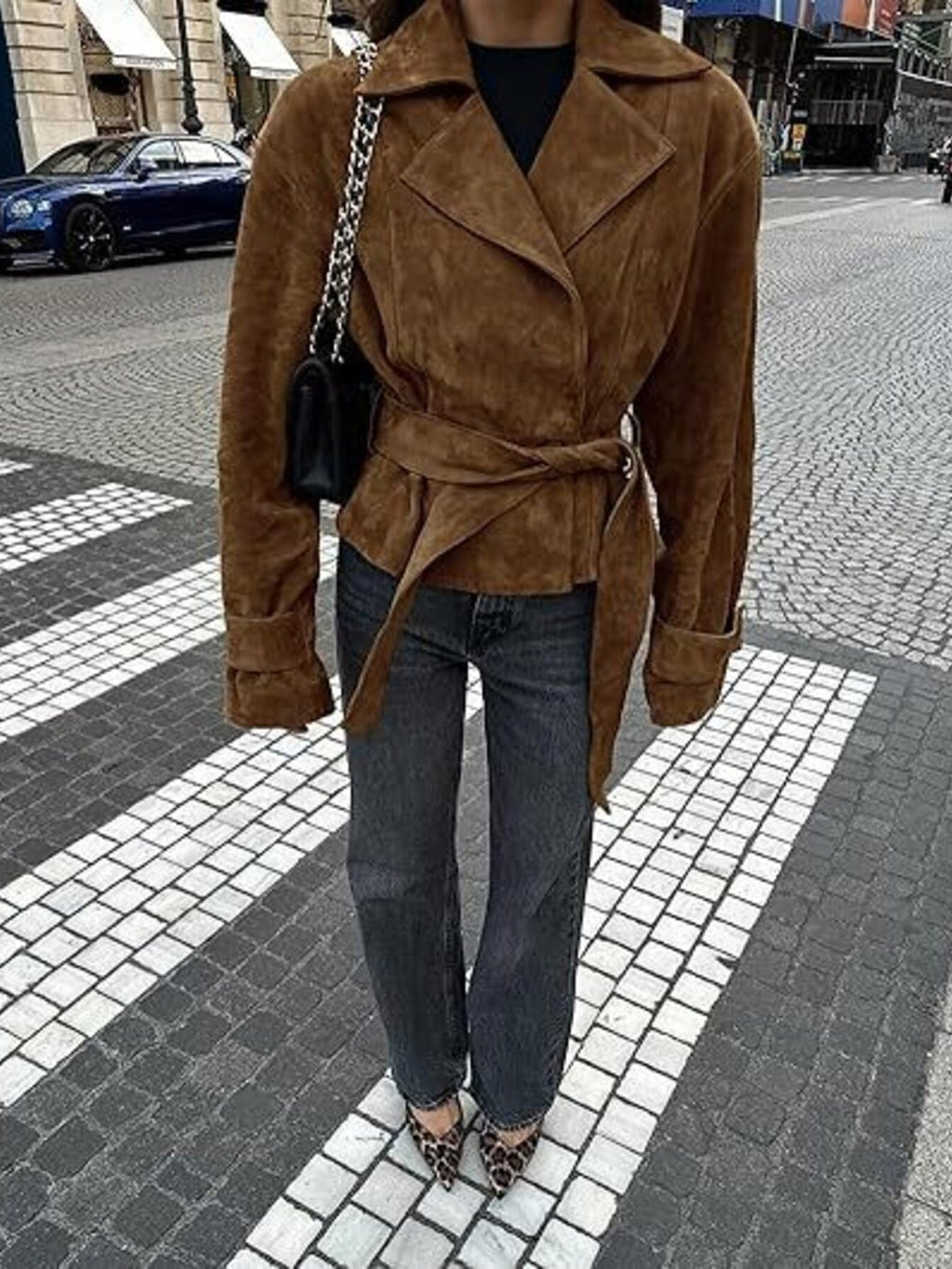 Belted Textured Jacket — additional view 2