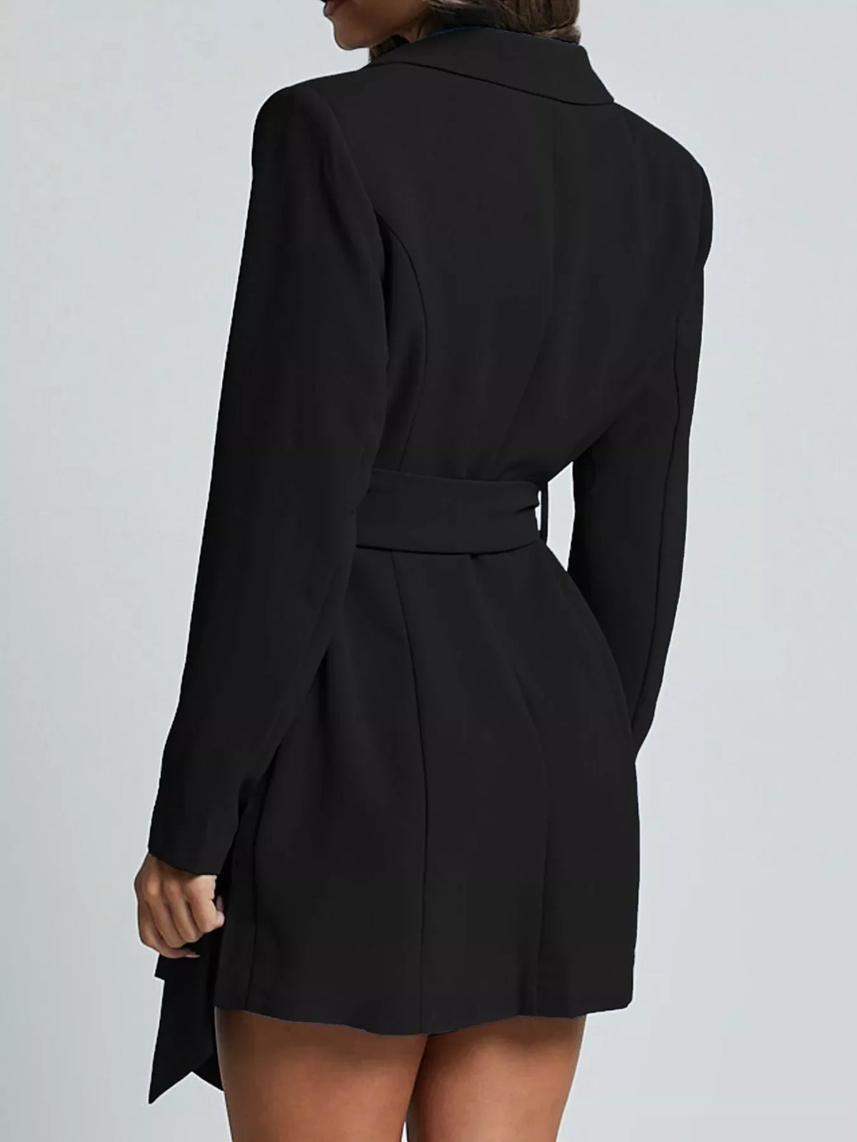 Belted Lapel Blazer