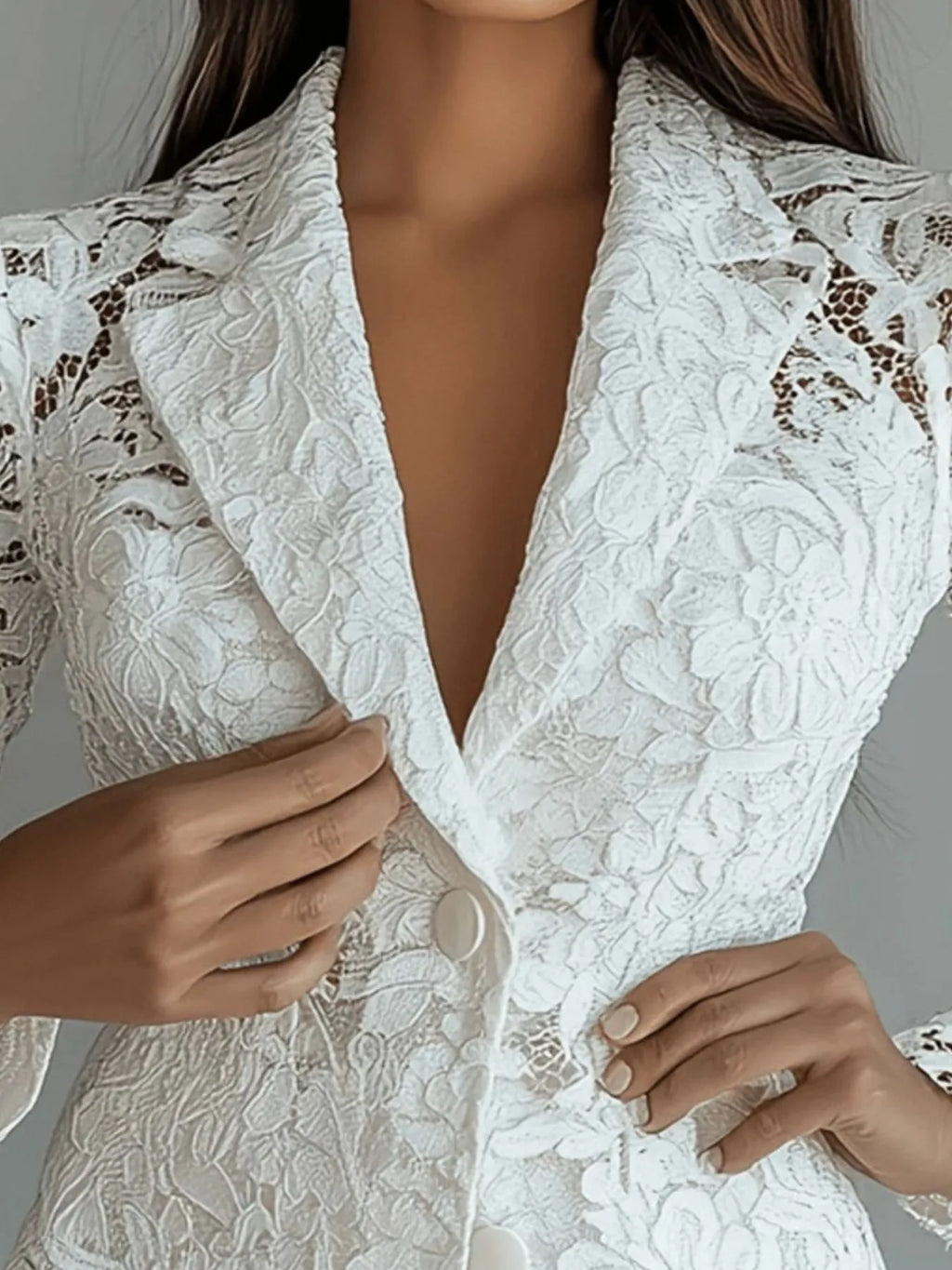 Floral Lace Blazer — additional view 2