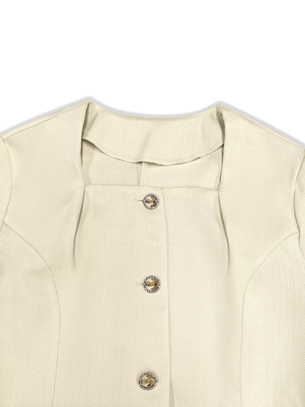 Square-Neck Fitted Blazer — additional view 7