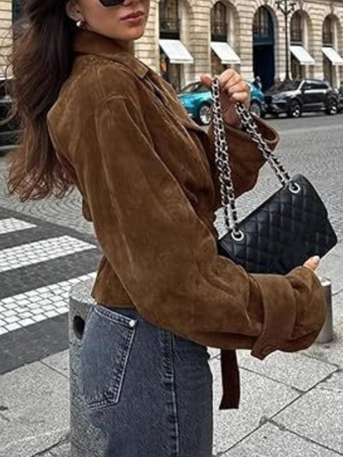 Belted Textured Jacket