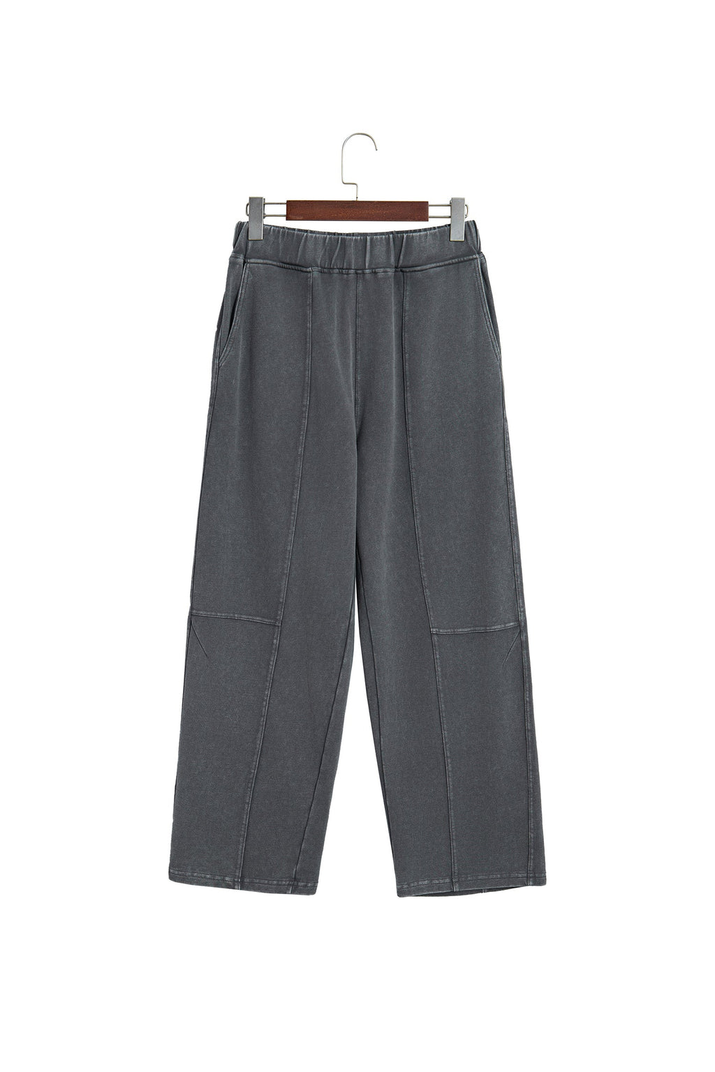 Lola Mineral Wash Seam Detail Elastic Waist Barrel Pants — additional view 23