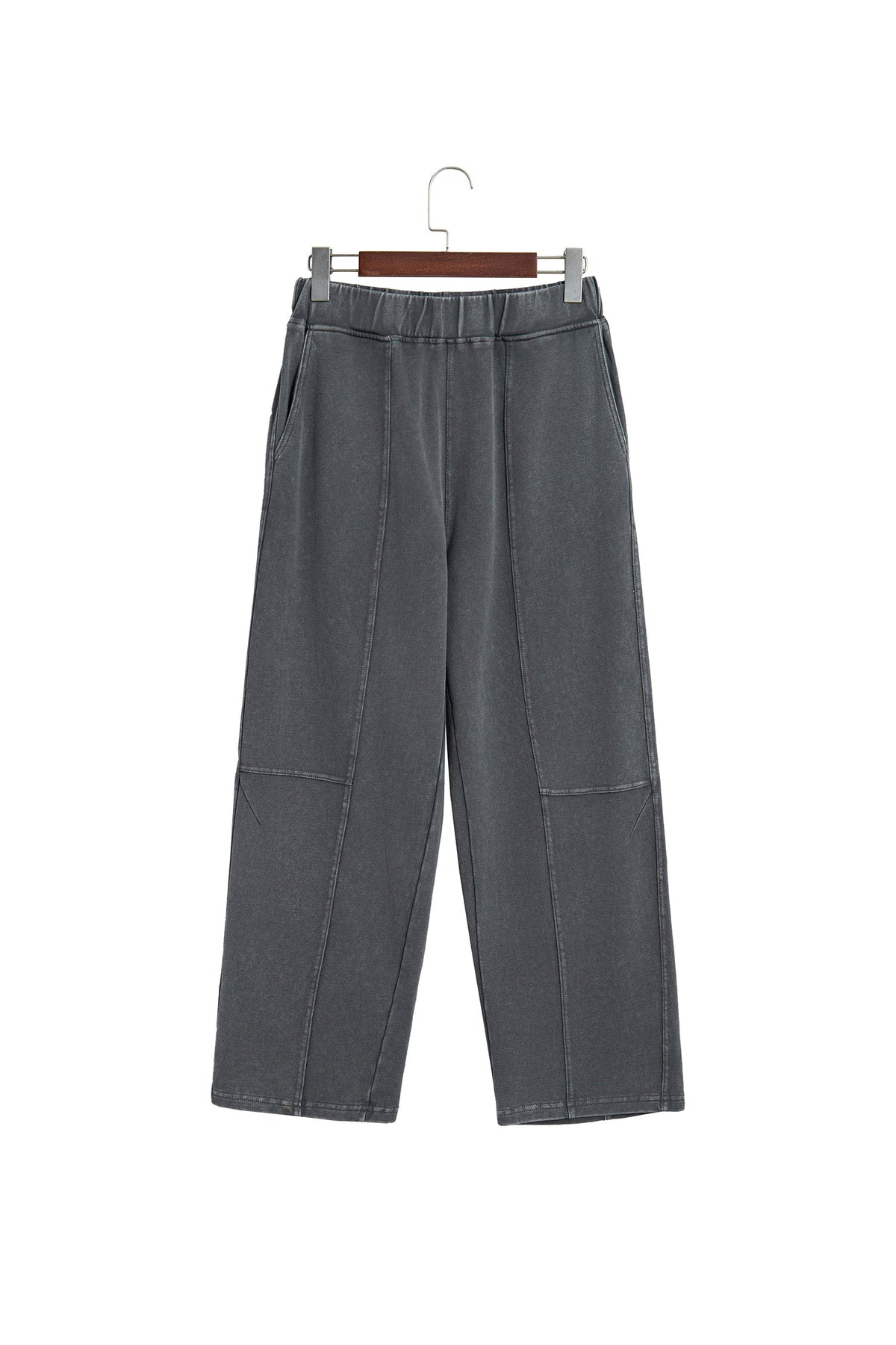 Lola Mineral Wash Seam Detail Elastic Waist Barrel Pants — additional view 23