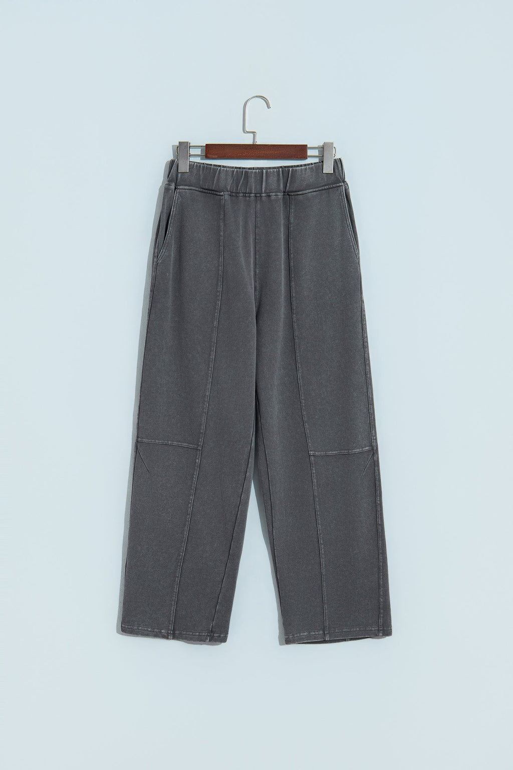 Lola Mineral Wash Seam Detail Elastic Waist Barrel Pants — additional view 15