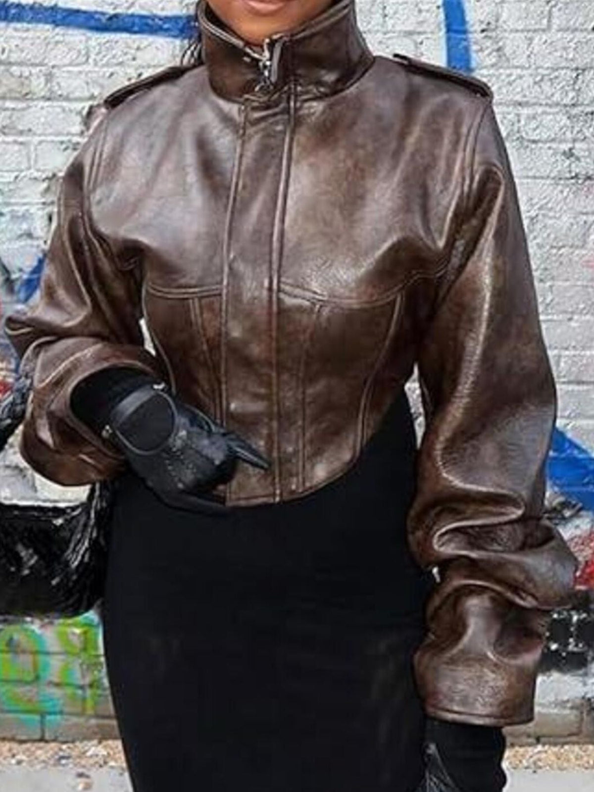 Cropped Button Jacket