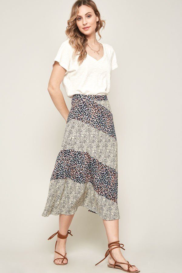 Floral Panel Midi Skirt — additional view 6