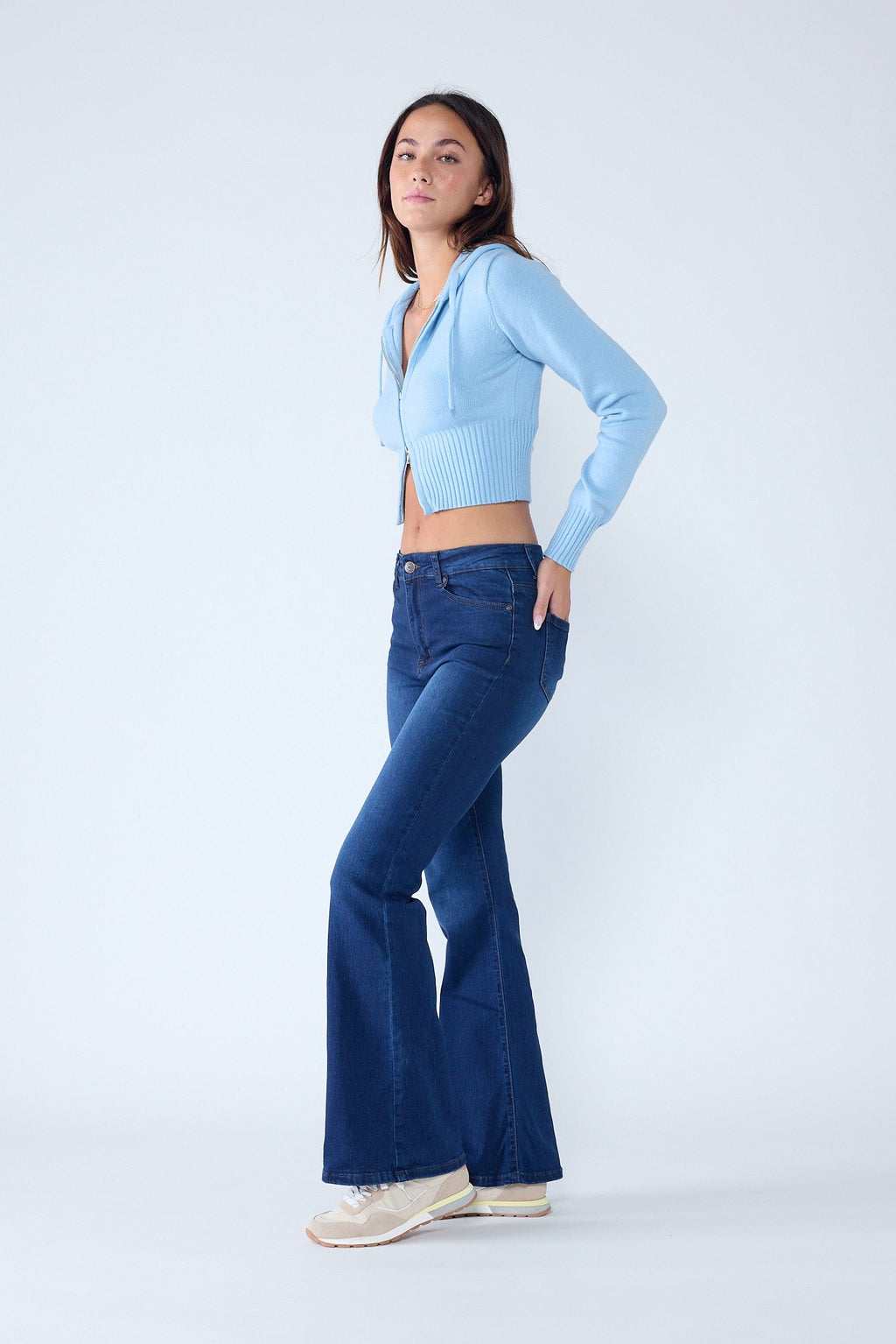 Super High Rise 5-Pocket Flare Jeans — additional view 2