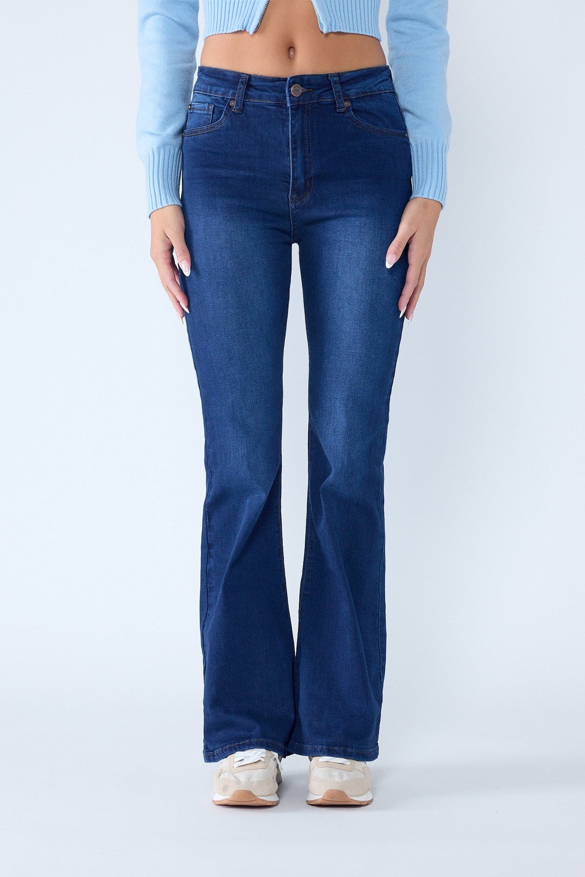 Super High Rise 5-Pocket Flare Jeans — additional view 7