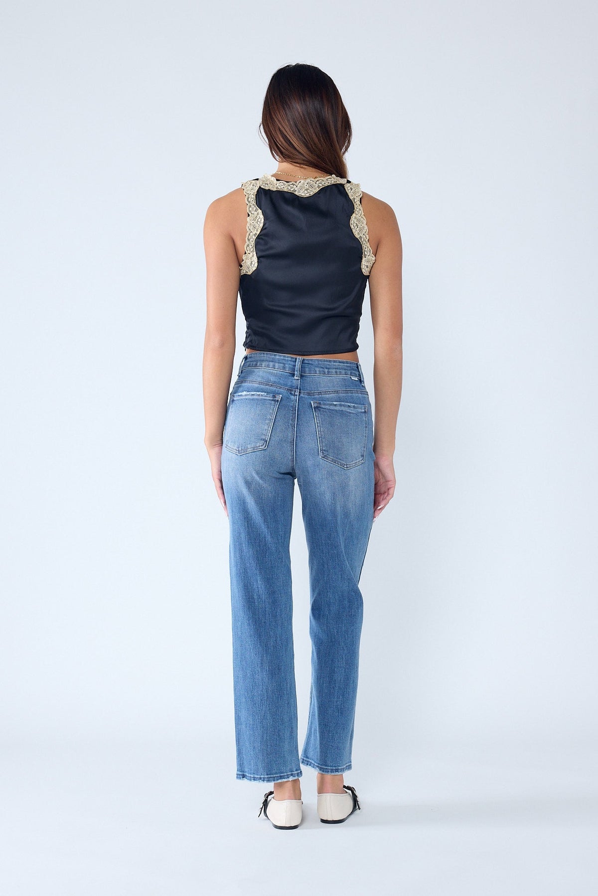 High Rise Straight Jeans — additional view 7