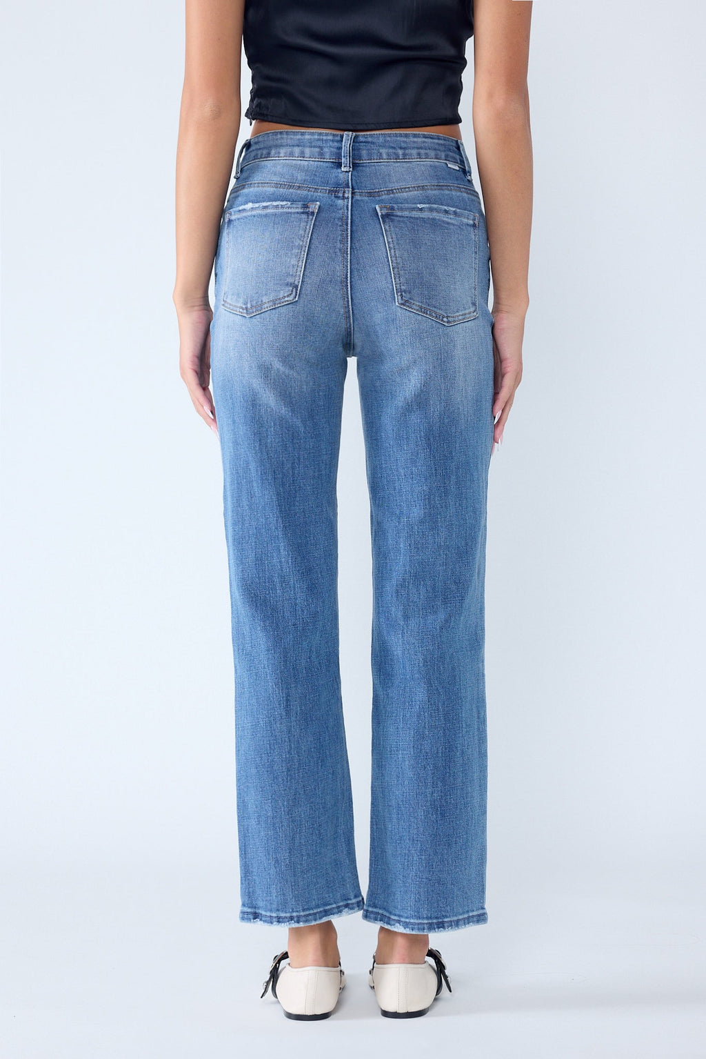 High Rise Straight Jeans — additional view 8