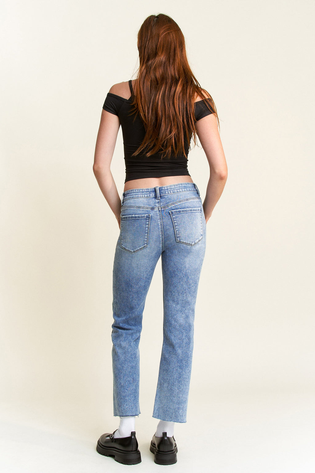 High Rise Classic Straight Jeans — additional view 3