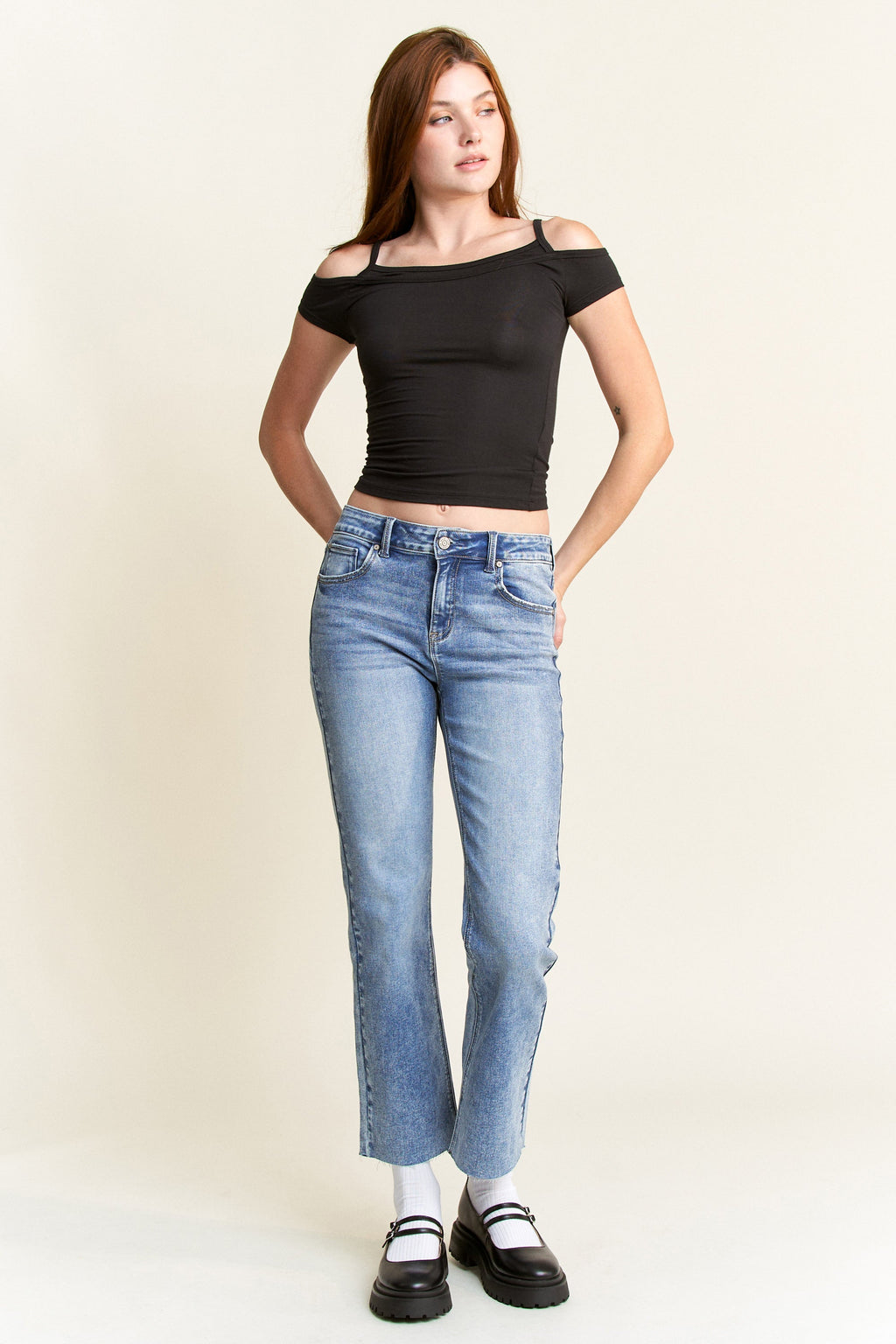 High Rise Classic Straight Jeans — additional view 5