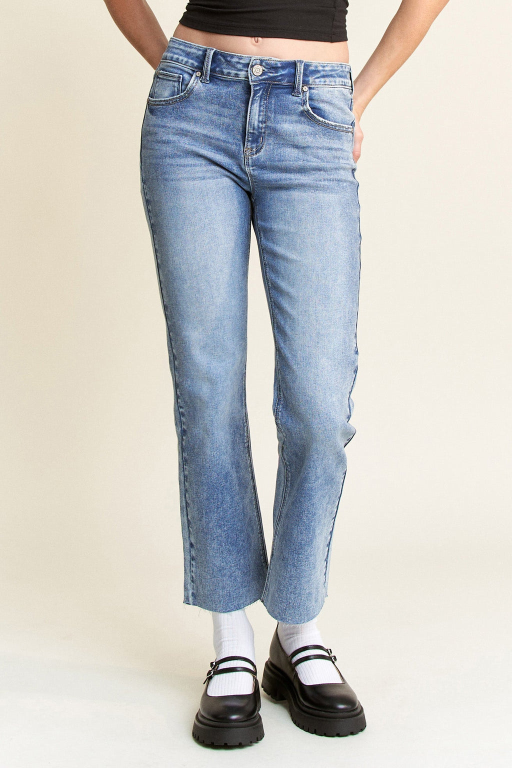 High Rise Classic Straight Jeans — additional view 4