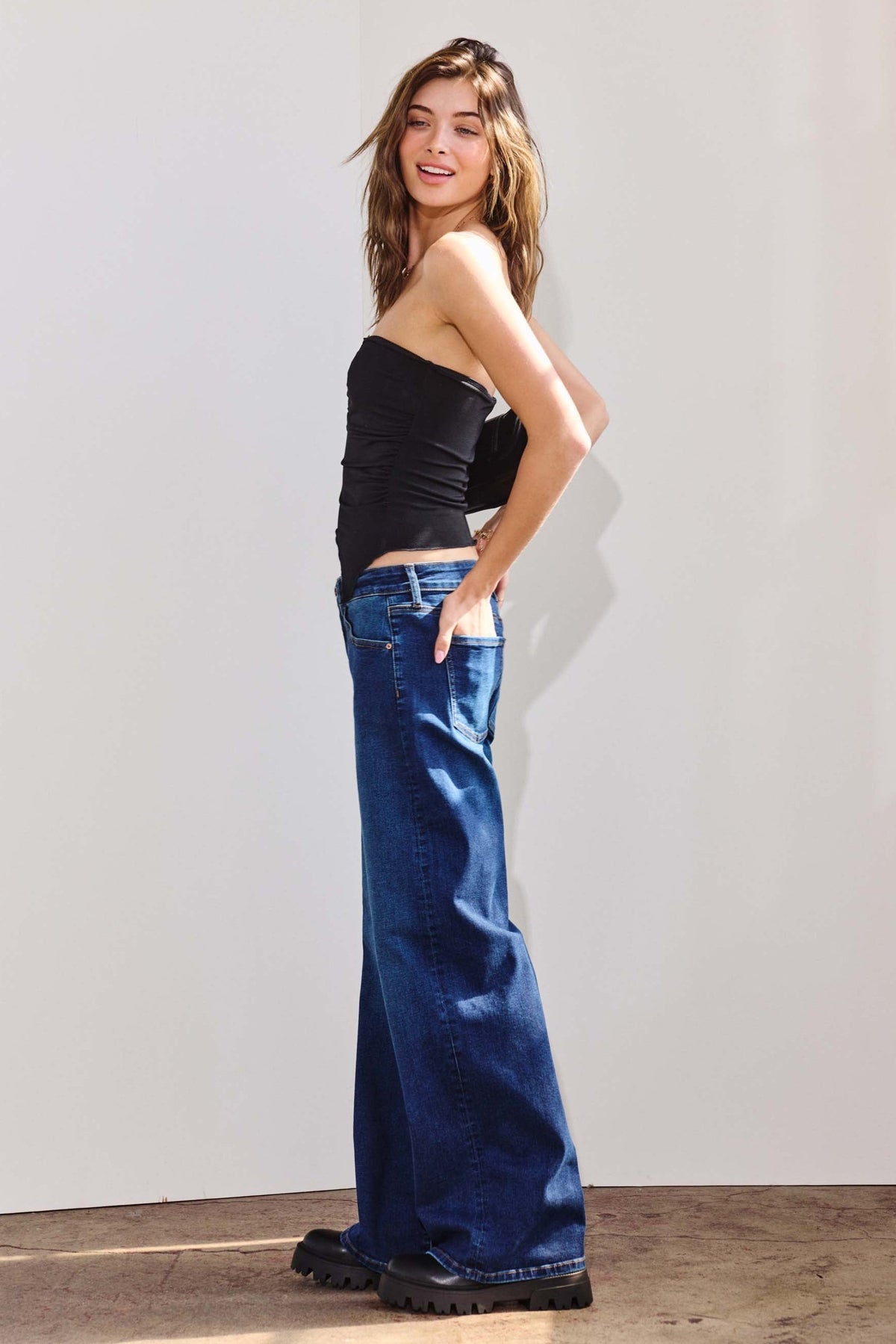 High Rise Wide Leg Jeans — additional view 7