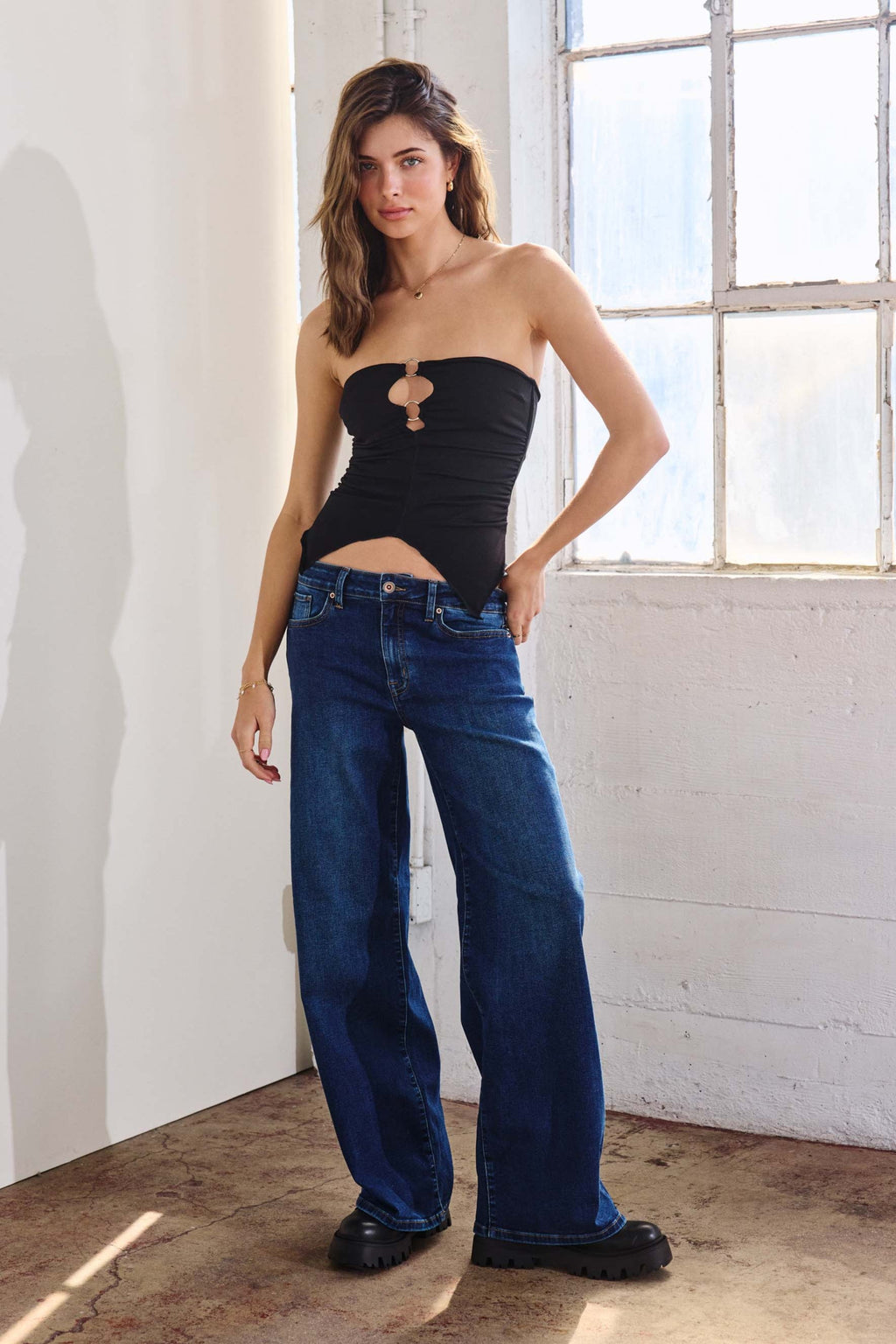 High Rise Wide Leg Jeans — additional view 6