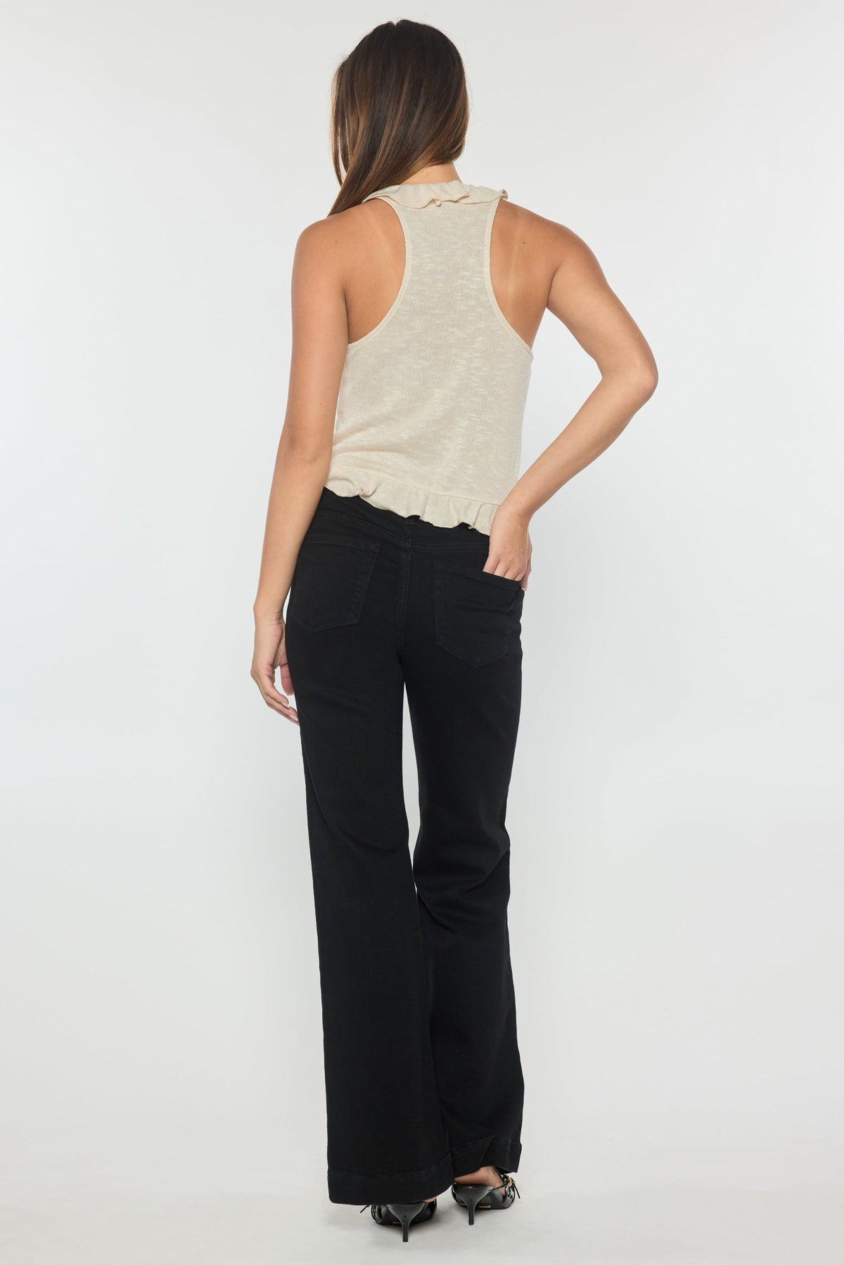 High Rise Wide Leg Jeans