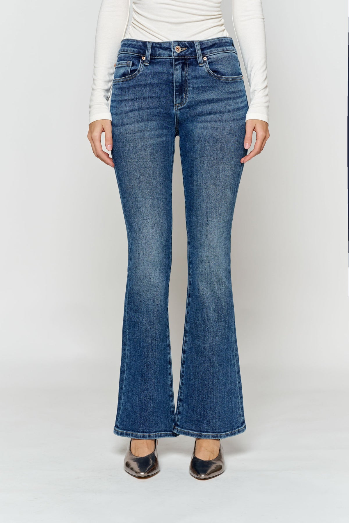 Stonewash Bootcut Jeans