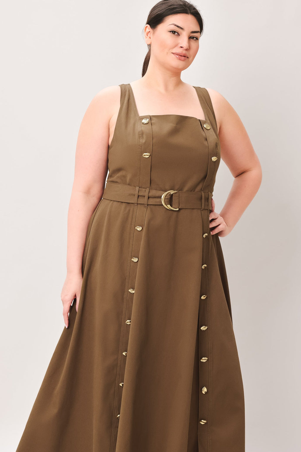 SWEET SIENNA WOVEN MIDI DRESS — additional view 12