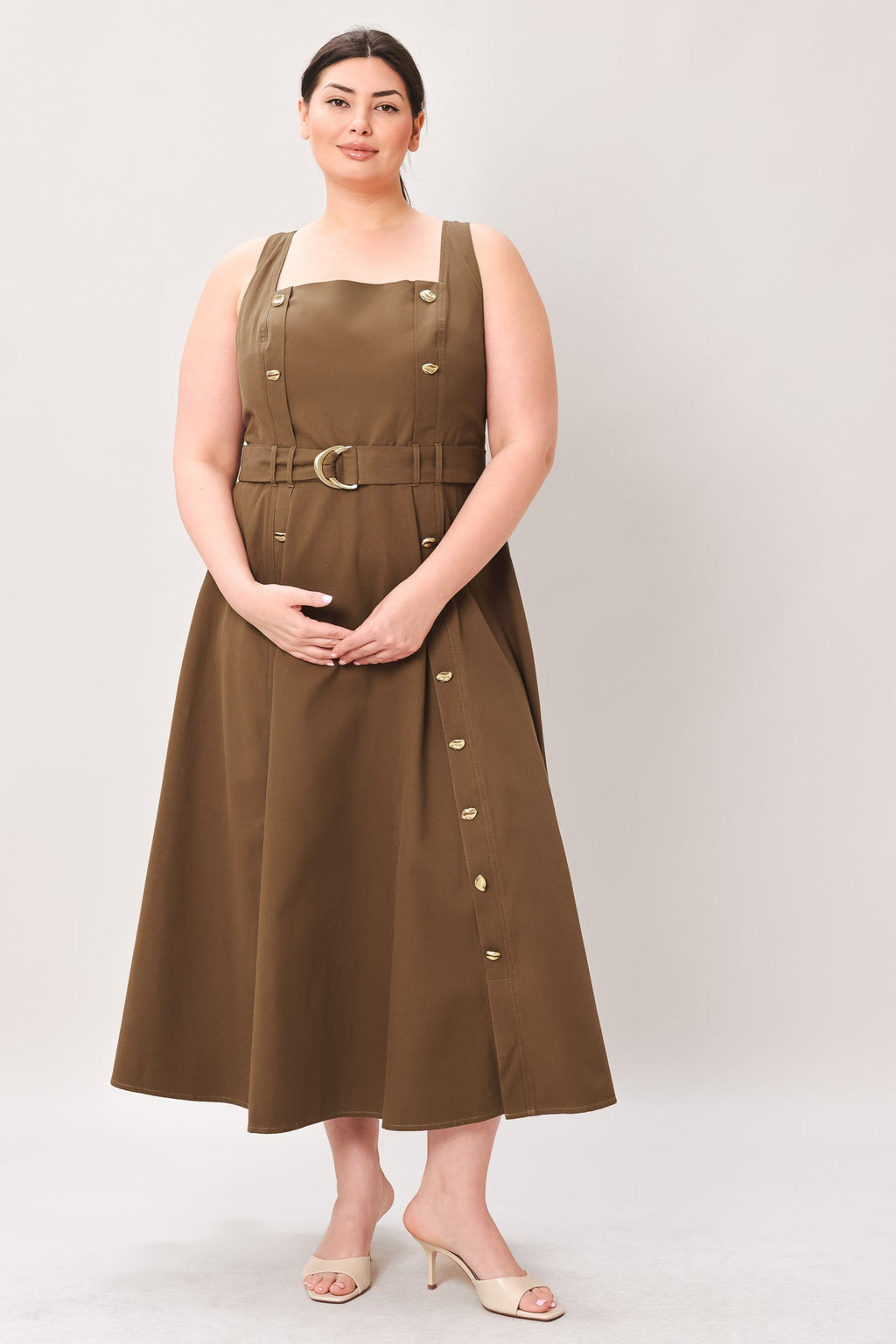 SWEET SIENNA WOVEN MIDI DRESS — additional view 11