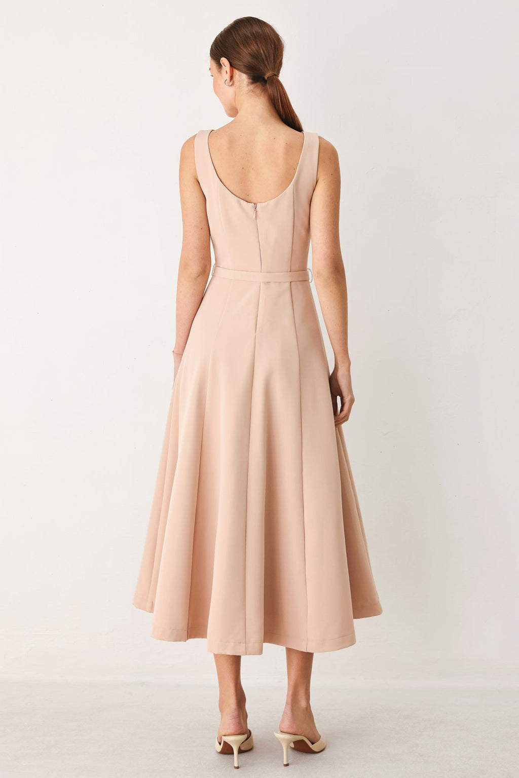 BLUSH HOUR WOVEN MIDI DRESS — additional view 2