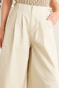 Pleated Buckle-Detail Pants — additional view 3