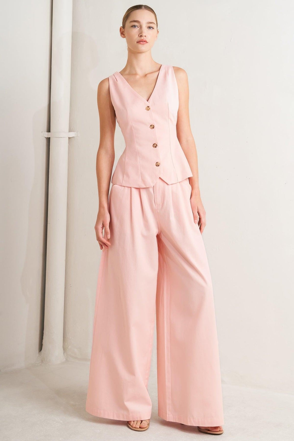 Pleated Buckle-Detail Pants — additional view 7