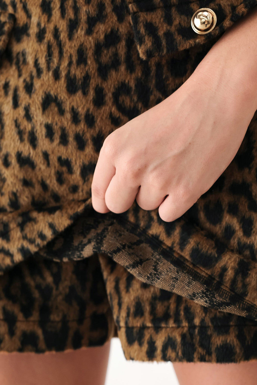 HERITAGE EDGE BROWN/BLACK WOOL-BLEND SKORT — additional view 2