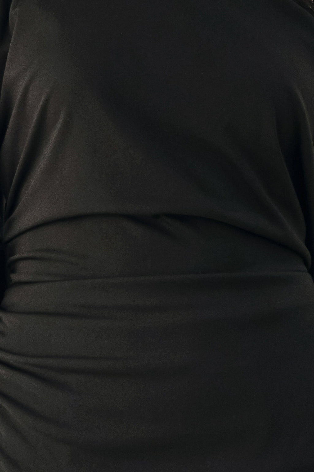 AFTER HOURS LACE TRIM ASYMMETRICAL TOP — additional view 10