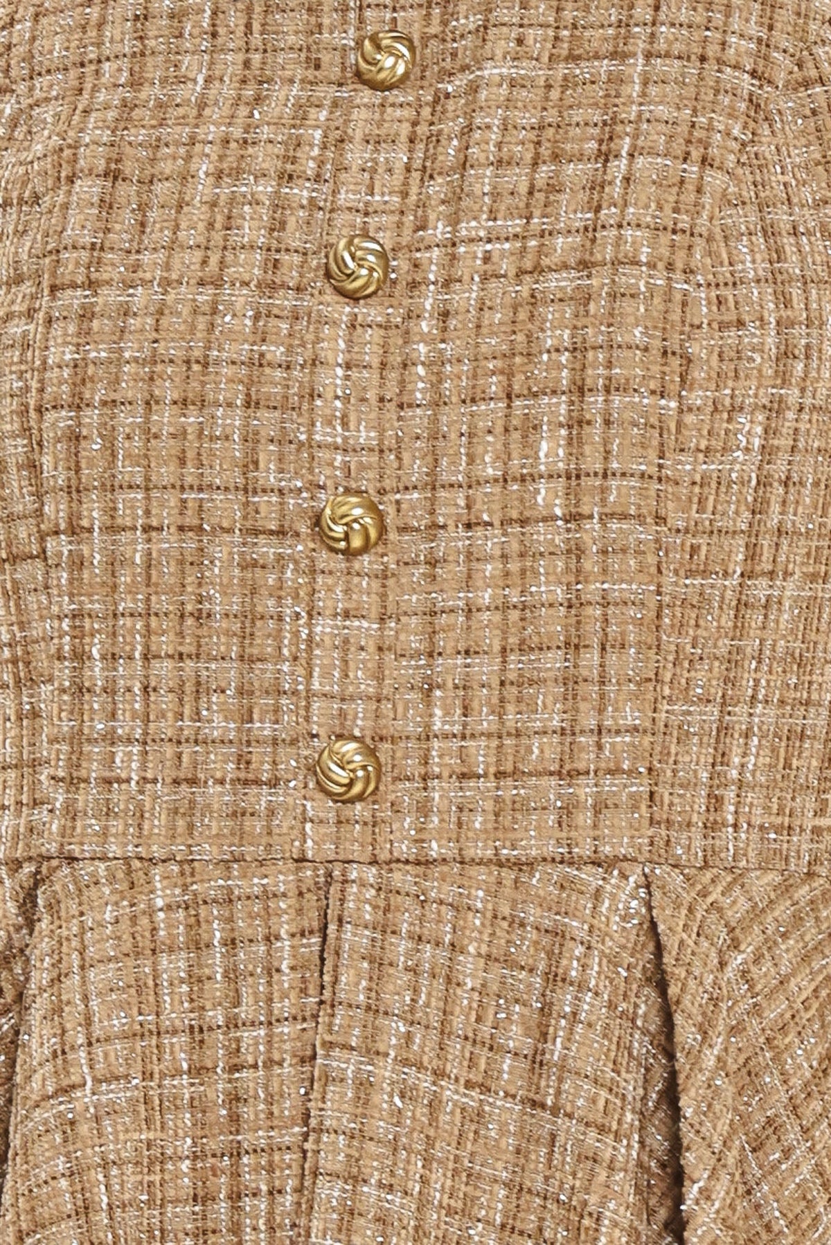 CAMBRIDGE COLLAR WOVEN TWEED MINI DRESS — additional view 7