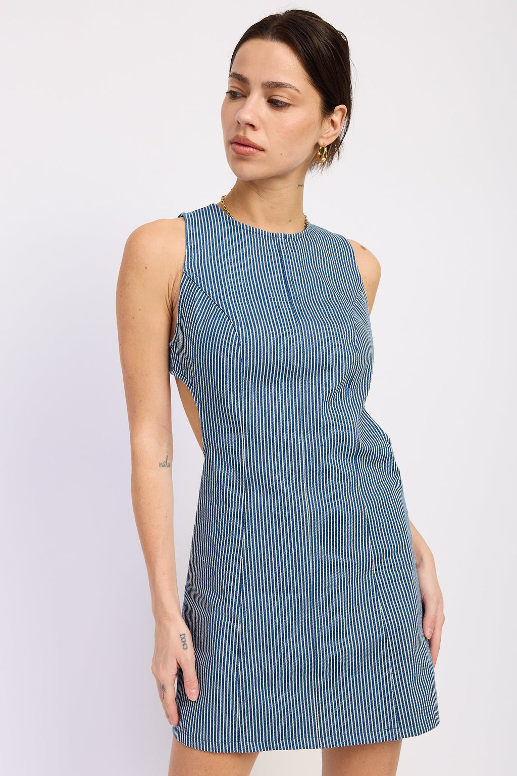 Mabel Denim Mini Dress — additional view 4