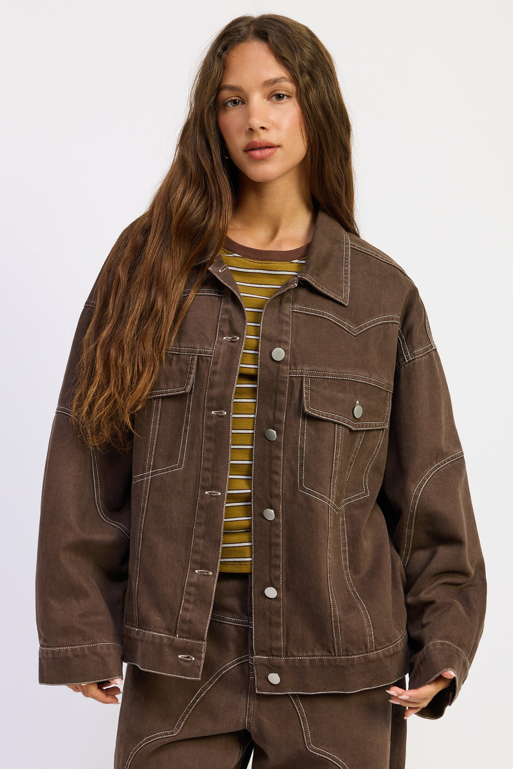 Zofia Oversized Twill Jacket — additional view 5