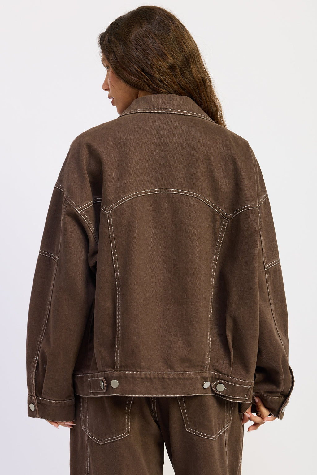 Zofia Oversized Twill Jacket — additional view 7