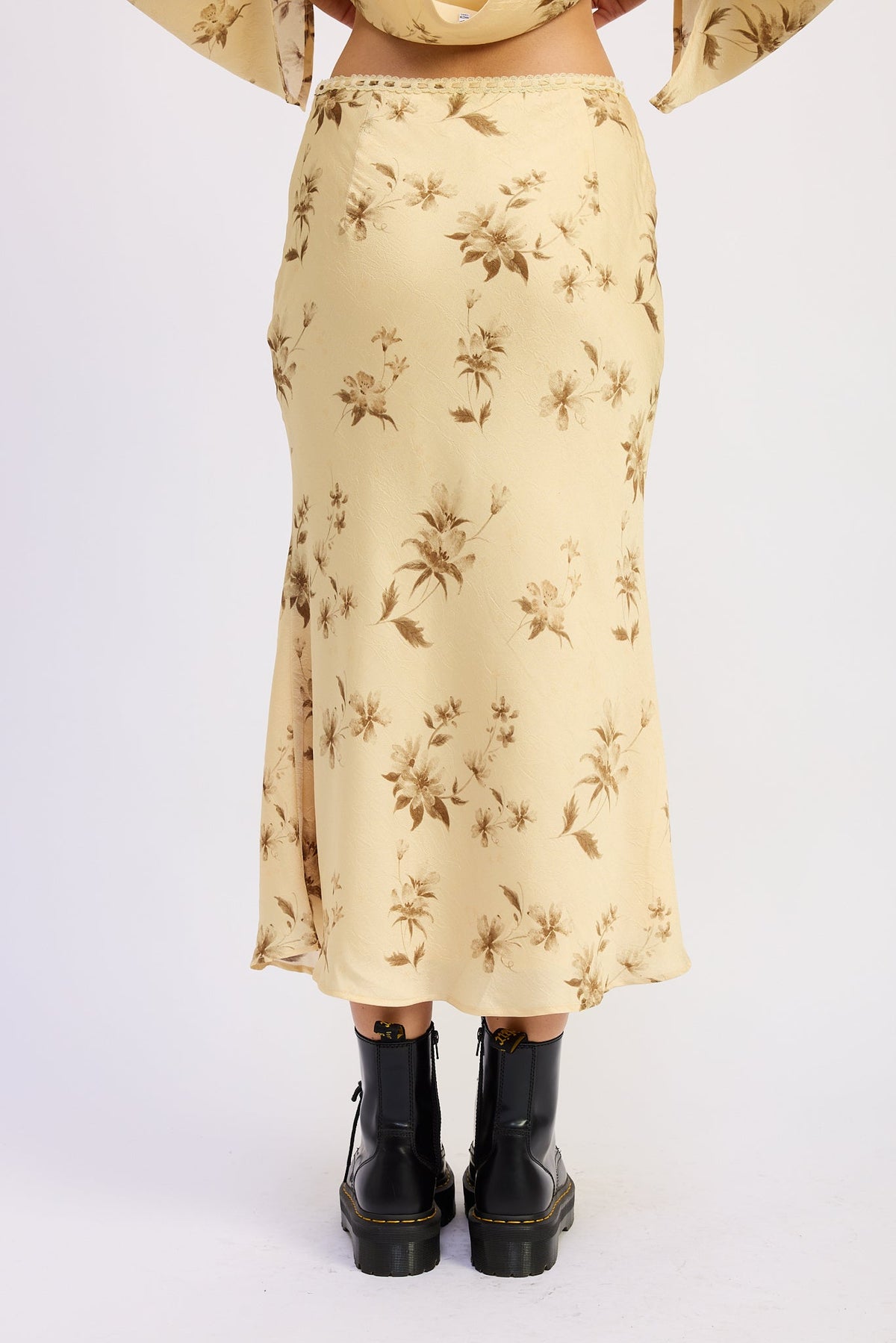 Niamh Bias-Cut Midi Skirt