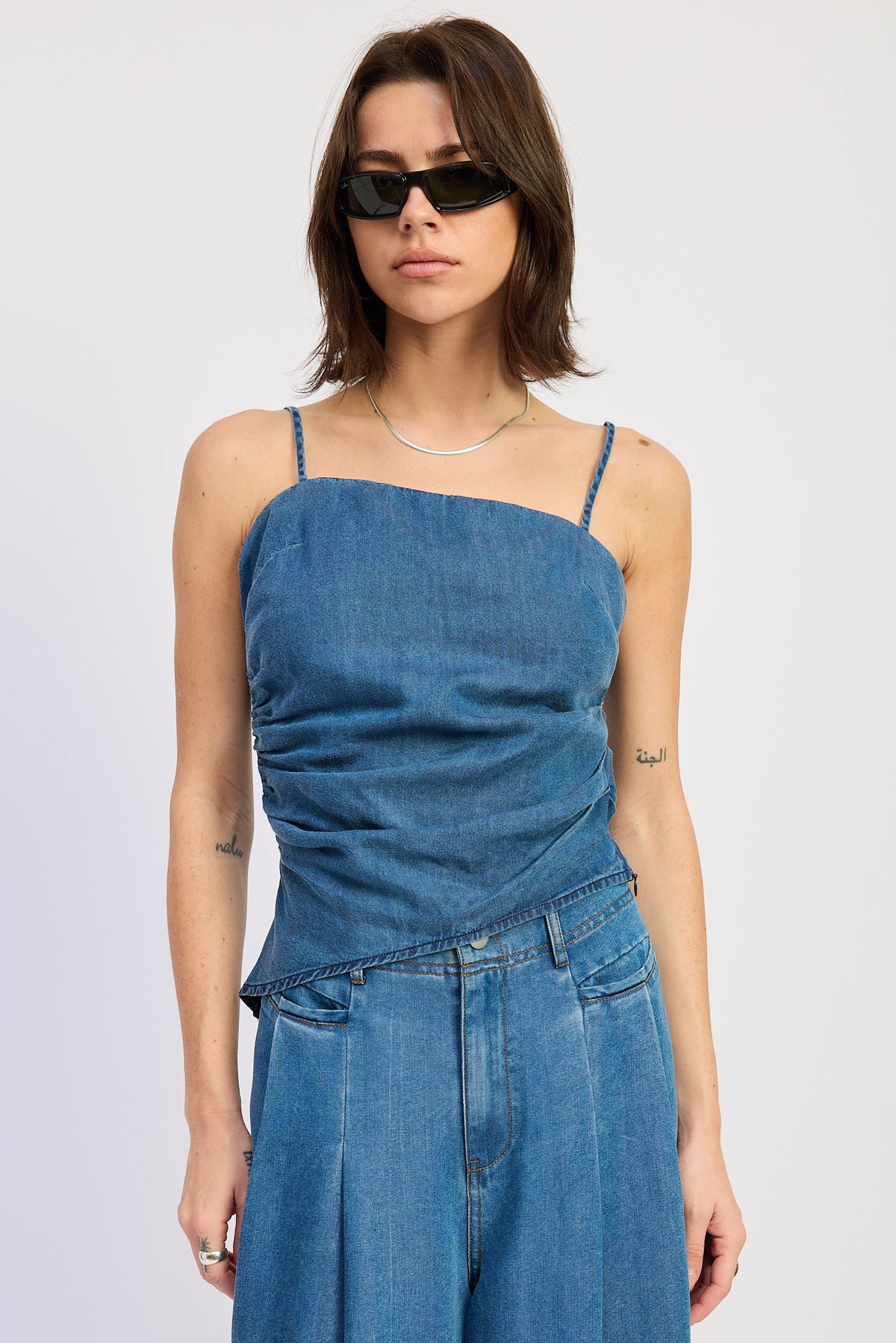 Dakota Asymmetrical Lyocell Top