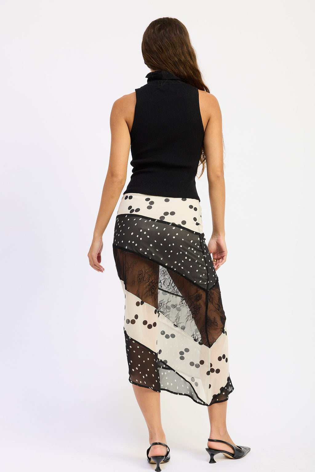 Abby Mixed-Print Maxi Skirt — additional view 3