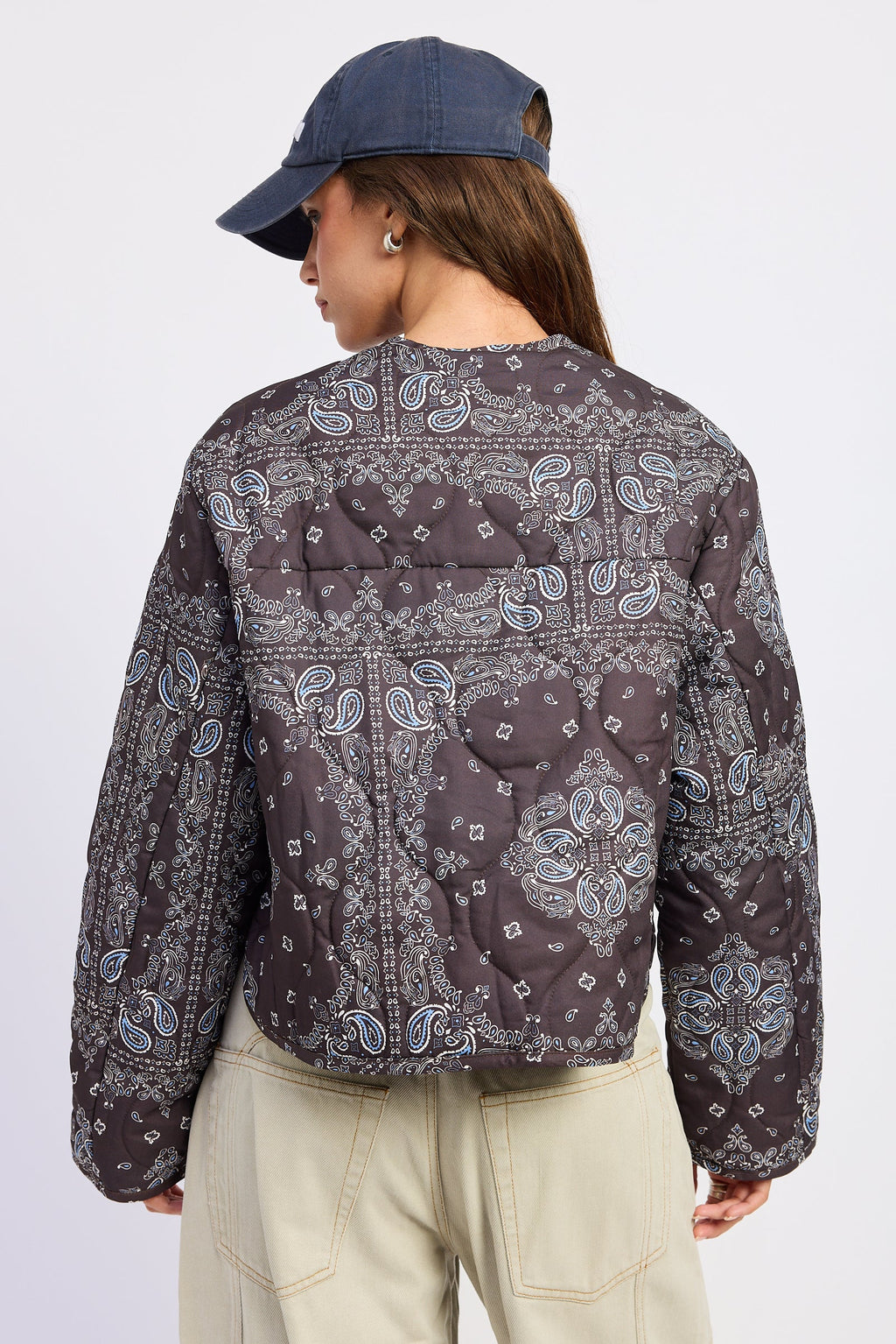 Penelope Quilted Paisley Jacket — additional view 3